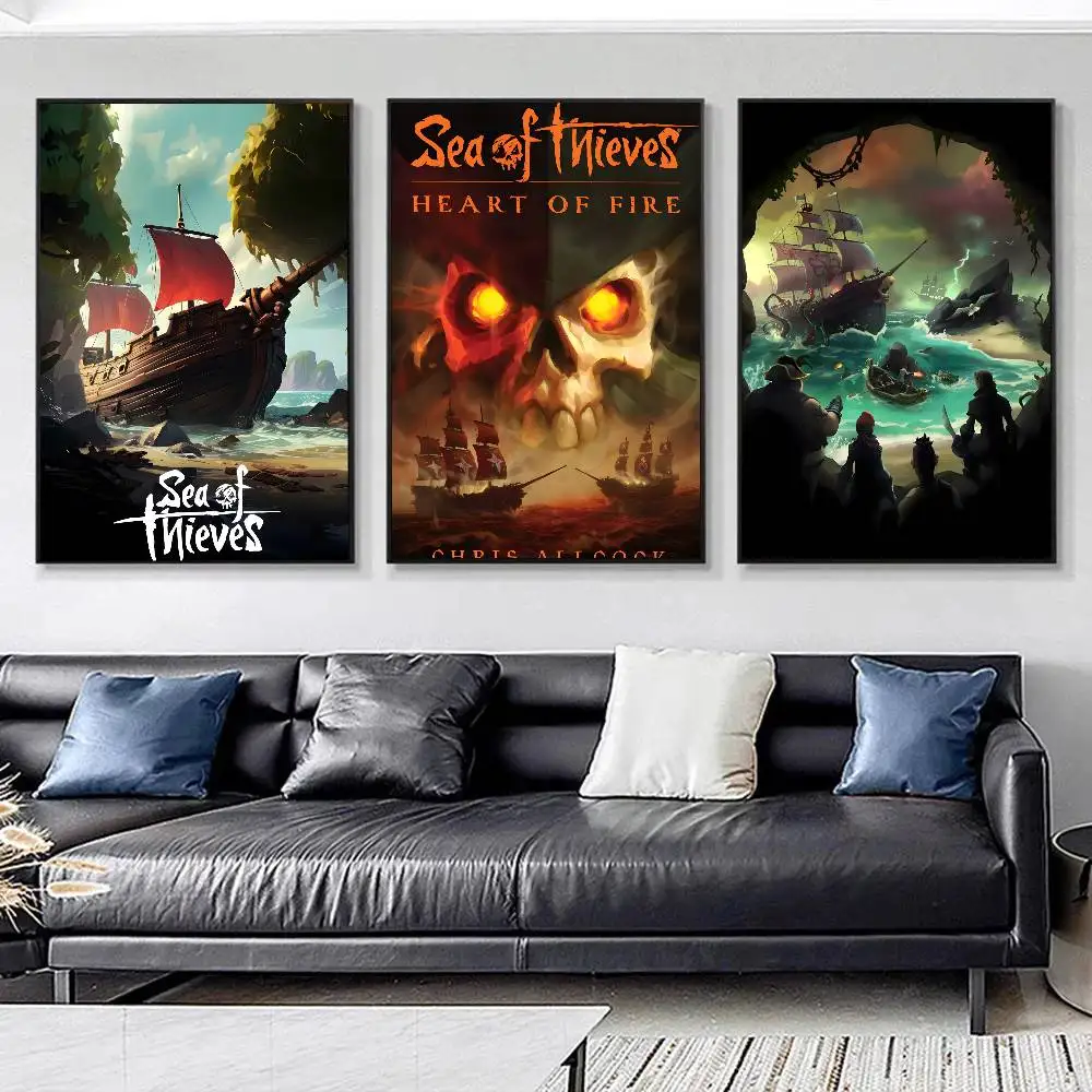 Classic Movie Sea of T-Thieves Posters HD Print Vintage Wall Art Decor for Home Study Room