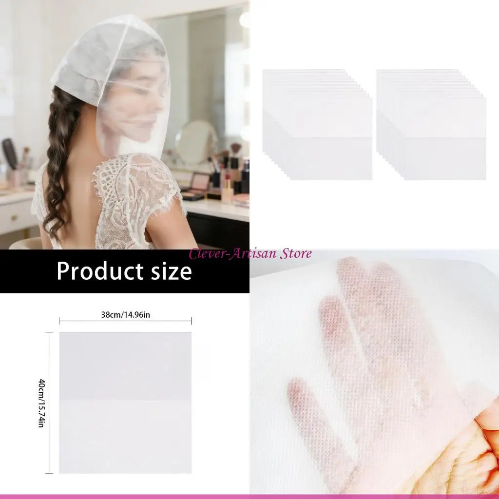 

E06B Набор из 20 нетканых масок для лица для защиты от царапин и комфорта кожи для домашнего и салонного использования