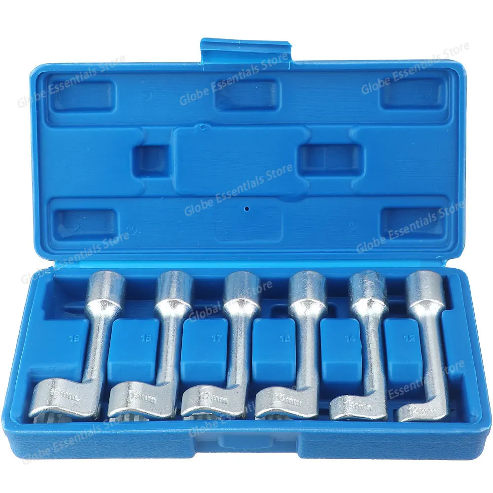 

6 шт., набор торцевых ключей для линейки дизельного топлива, торцевой ключ для впрыска топлива, торцевой ключ для ремонта автомобиля