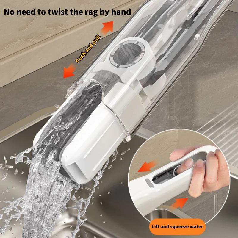 Mini Mop Folding Home Cleaning Mops with Self-squeezing Floor Washing Mops Clean Tools for Kitchen and Bathroom Glass Cleaning