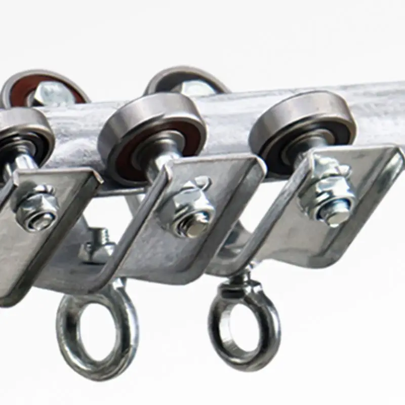 Сверхмощный угол шкива, железный подвесной шкив, опорный кабельный шкив, круглый для промышленных машин, рельсовый трос, 1 шт.