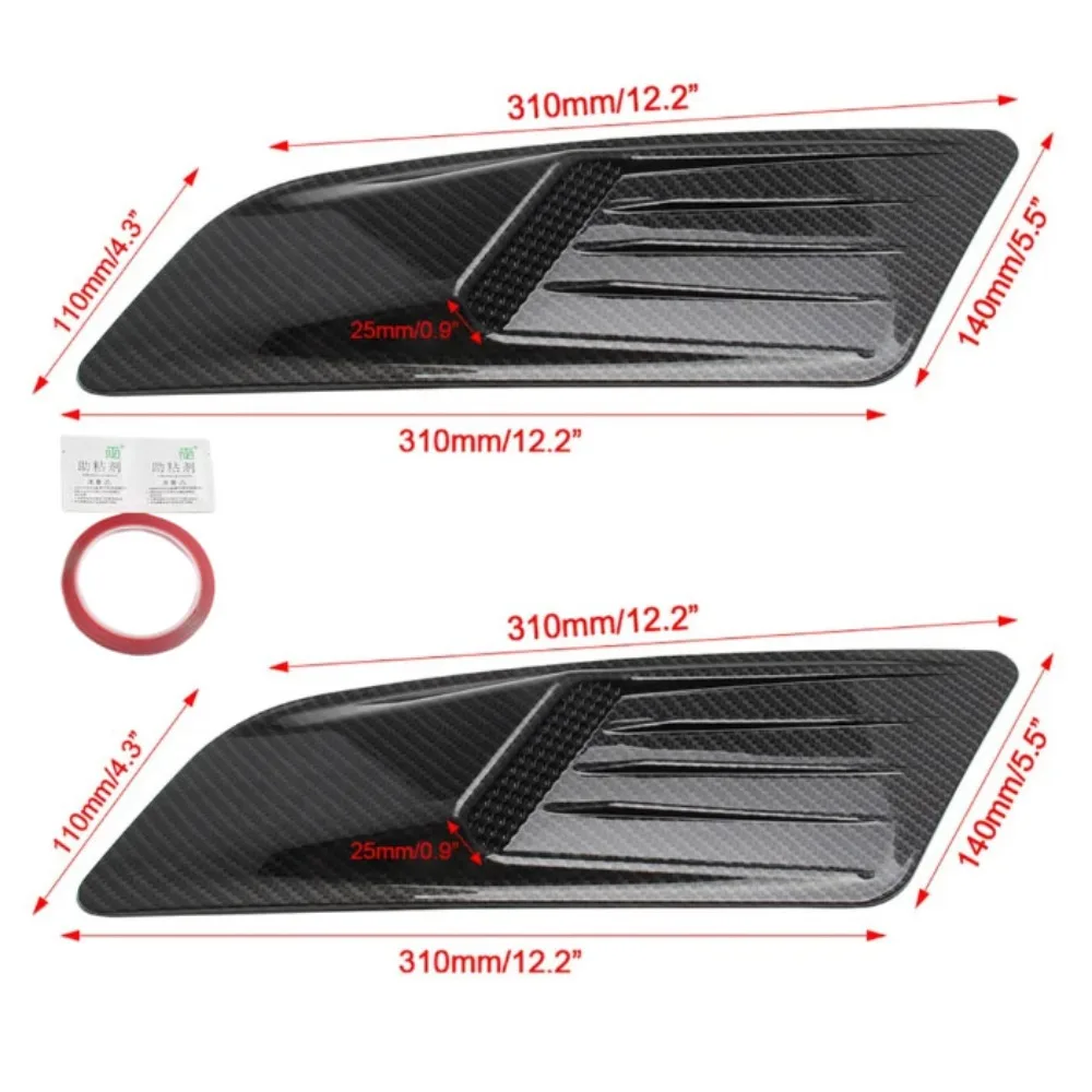 

Upgrade New False Air Outlet Exterior Universal Hood Air Outlet False Design Retrofit Kit Hood Retrofit Car Modification