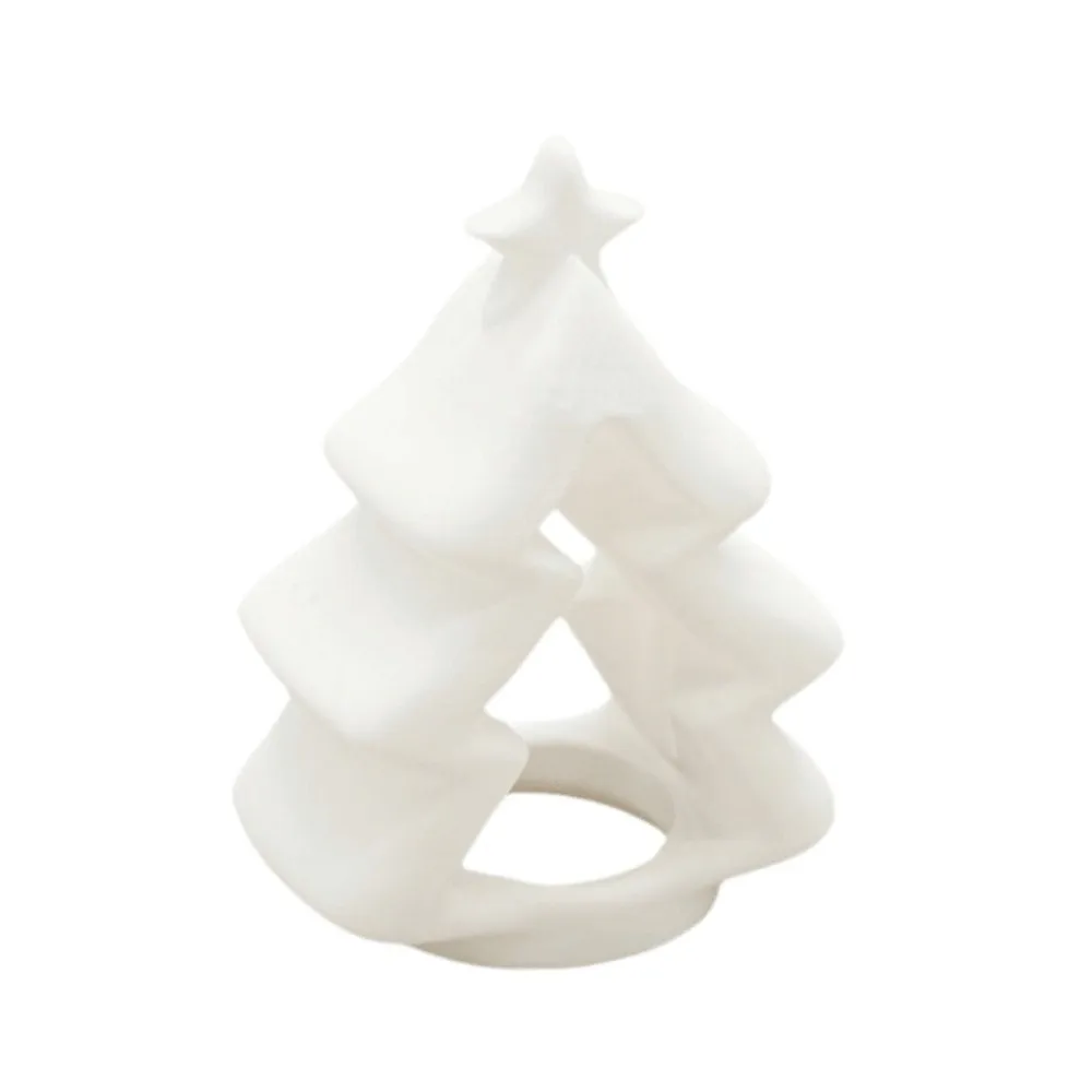 Reindeer Tree Christmas LED Candle Light Star House Snowman Small Lights Hollow Out Ornamnets Christmas Decoration