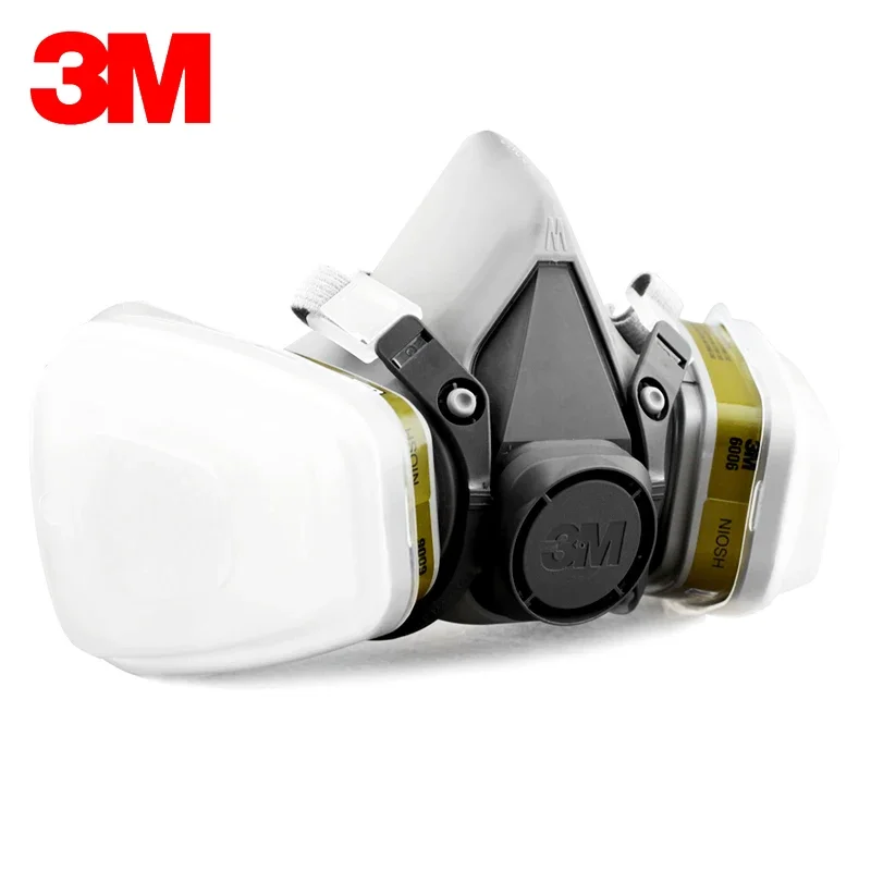 3M 6200+6006 Half Face Mask Respirator Renovated Laboratory Formaldehyde Gas Masks NIOSH&LA Satandards Protective Mask R82027