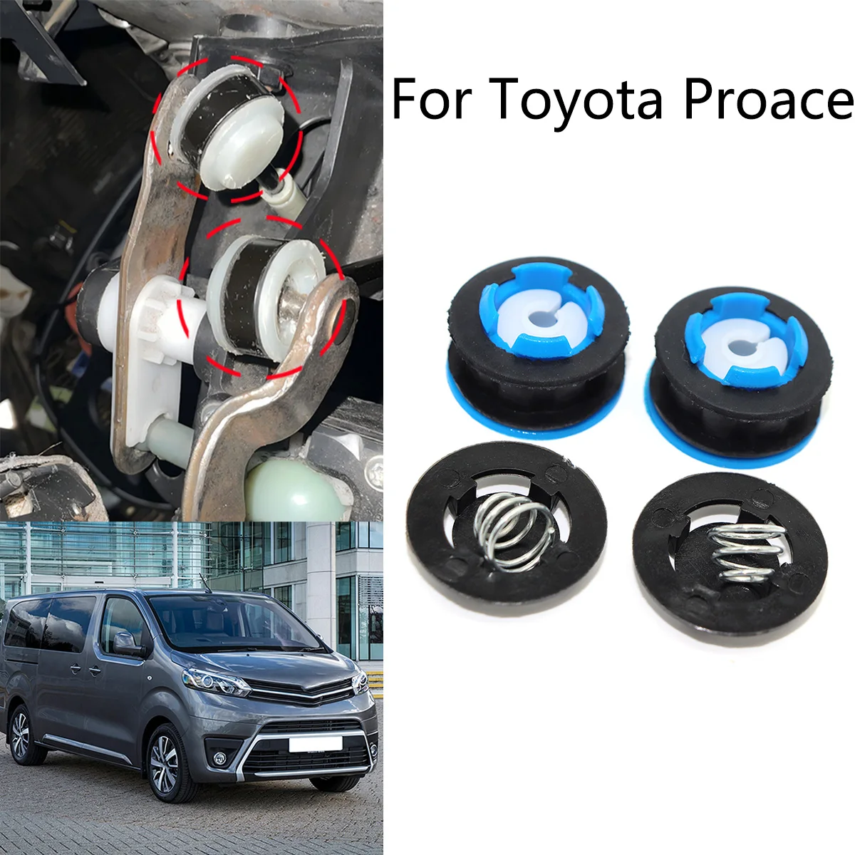 

Адаптер-втулка для троса переключения передач механической коробки передач (тип Claw-Fit) для Toyota Proace 2013-2016, Renault Master