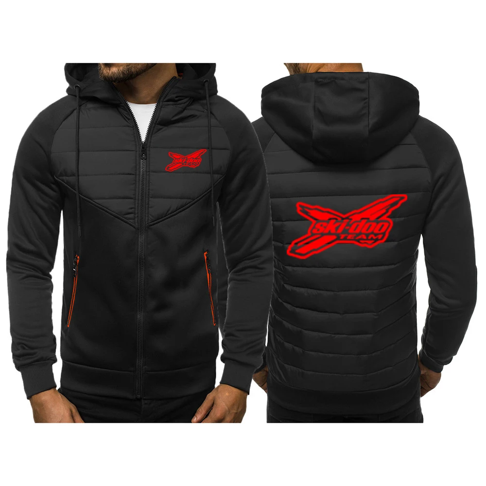 2025 Can Am Ski Doo Team New Hooded Jacket Spring and Autumn Men Casual Slim Comfortable Leisure Patchwork Zipper Tops