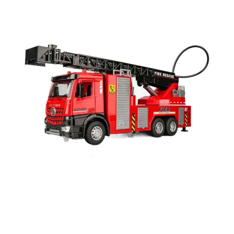 1: 32 alloy large fire water tank car model,rescue car ornament,original packaging gift box,wholesale