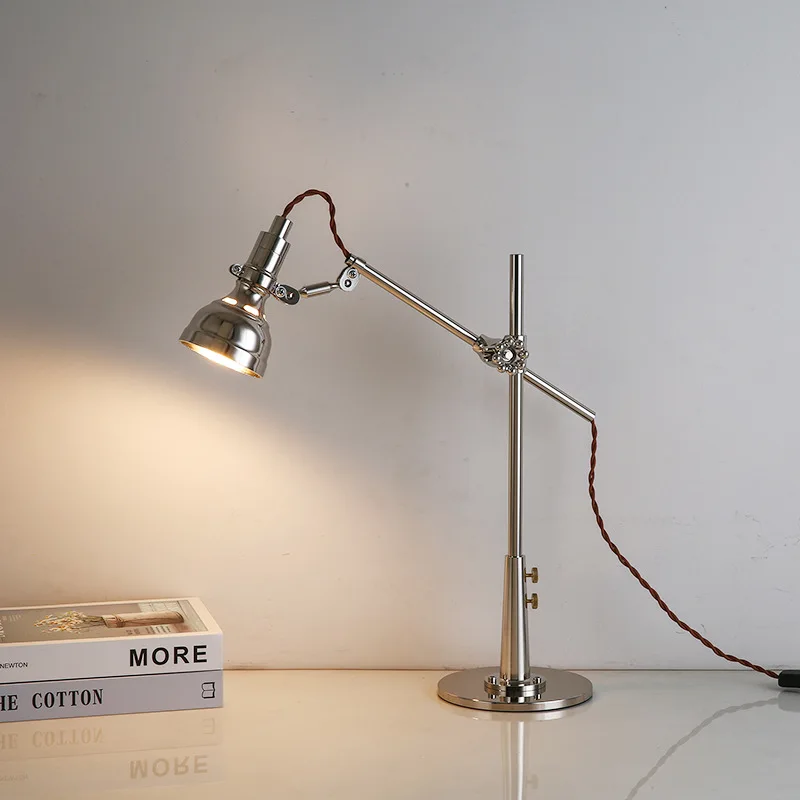 

High-quality aluminum alloy industrial style desk lamp multi-functional adjustable office desk lamp rust-proof
