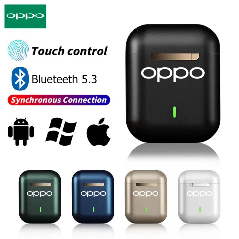 OPPO سماعات لاسلكية J18 داخل الأذن TWS بلوتوث Ture سماعات رياضية HiFI لعبة ستيريو سماعة رأس مقاومة للماء مع ميكروفون