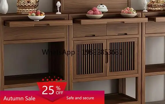 

hall Buddhist platform offering table, living room, solid wood altar offering table, incense offering incense on the altar,