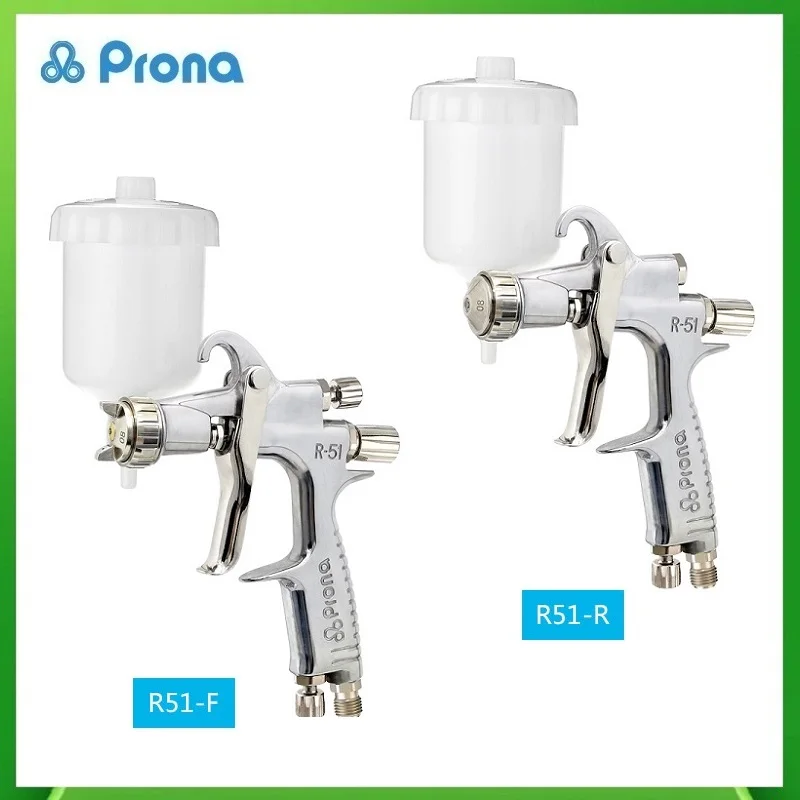 

Prona R51-R/F Small Area Repairment Manual Spray Gun R51-R/F Mini Painting Gun With150cc Cup For Paint Repair Pneumatic Tool