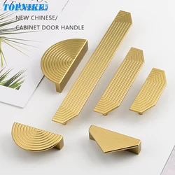 Brushed Brass Gold Drawer Small Handle Half Moon Wardrobe Pulls Bathroom Cabinet Closet Bars Handle For Furniture Semi Circular