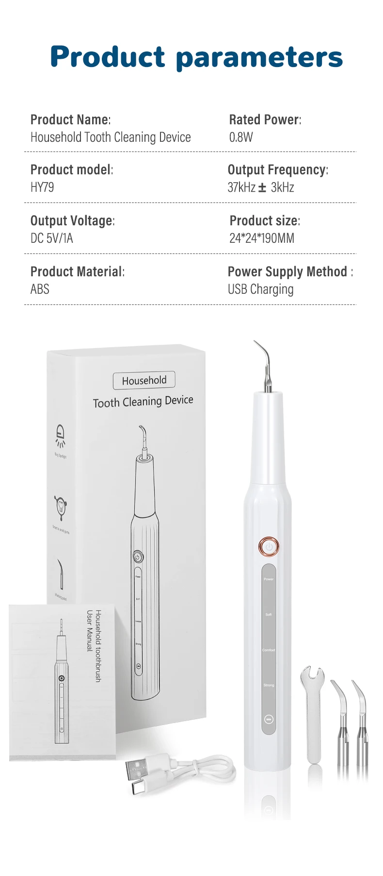 2025 nuevo raspador Dental ultrasónico eliminador de sarro 5 modos con luz herramientas de limpieza de dientes para el hogar limpiador Dental regalo de cuidado bucal