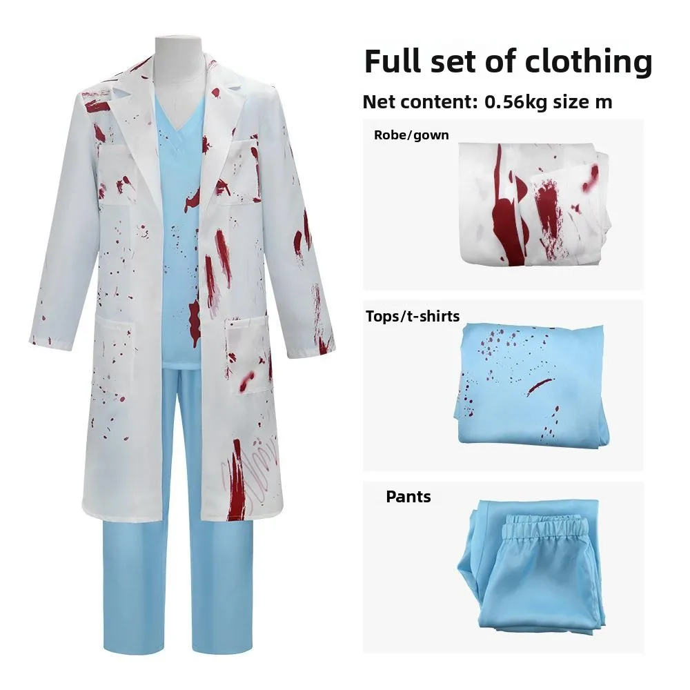 

Хэллоуин Косплей Биндин Доктор Костюм Маскарад Пар Розыгрыш Хирургический Доктор Наряд Террористический Реквизит Костюм Женский Fas...