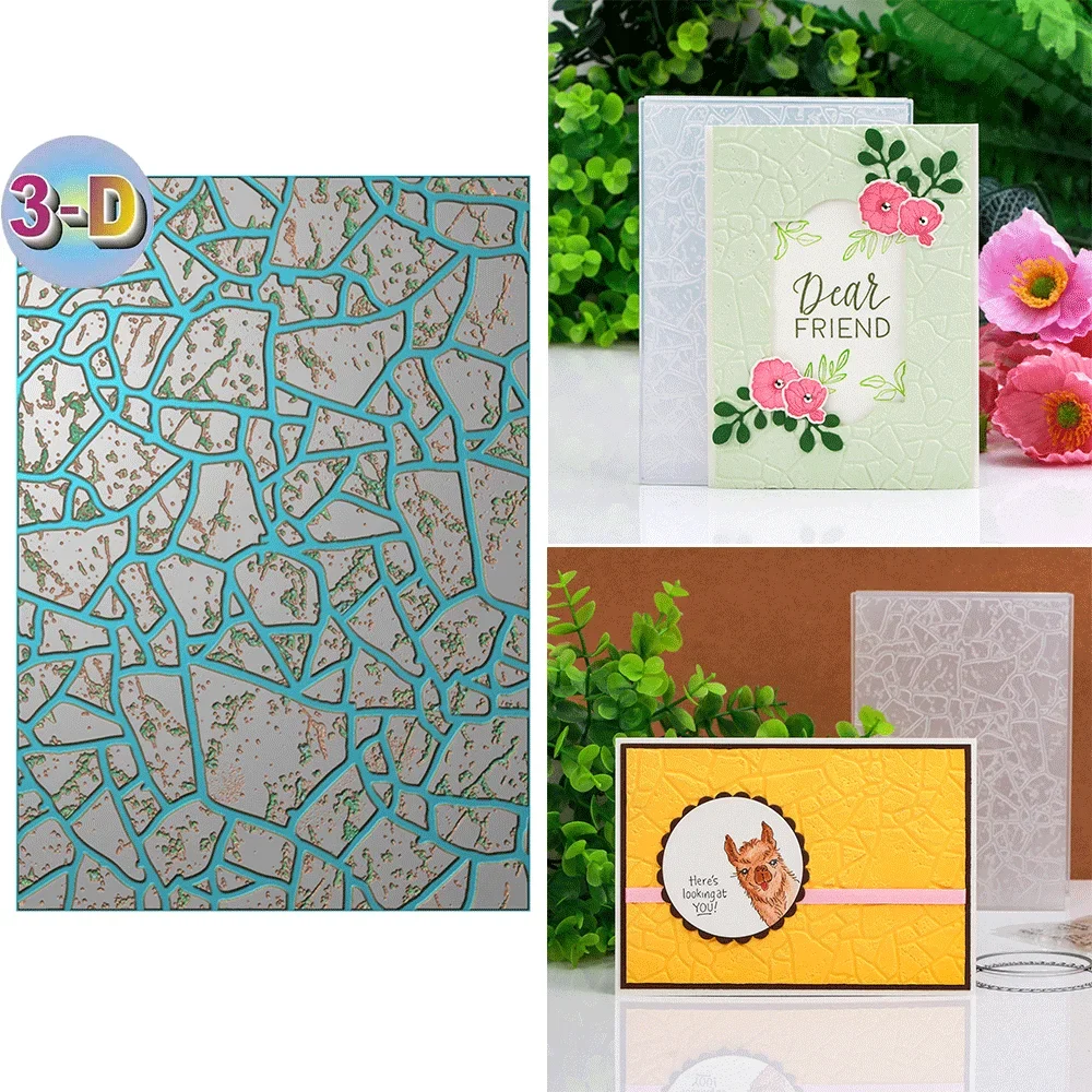 Pedal To the Metal with the Stone 3D Embossing Folder for Card Making & Scrapbooking - Durable Plastic, Easy Embossing - Perfect