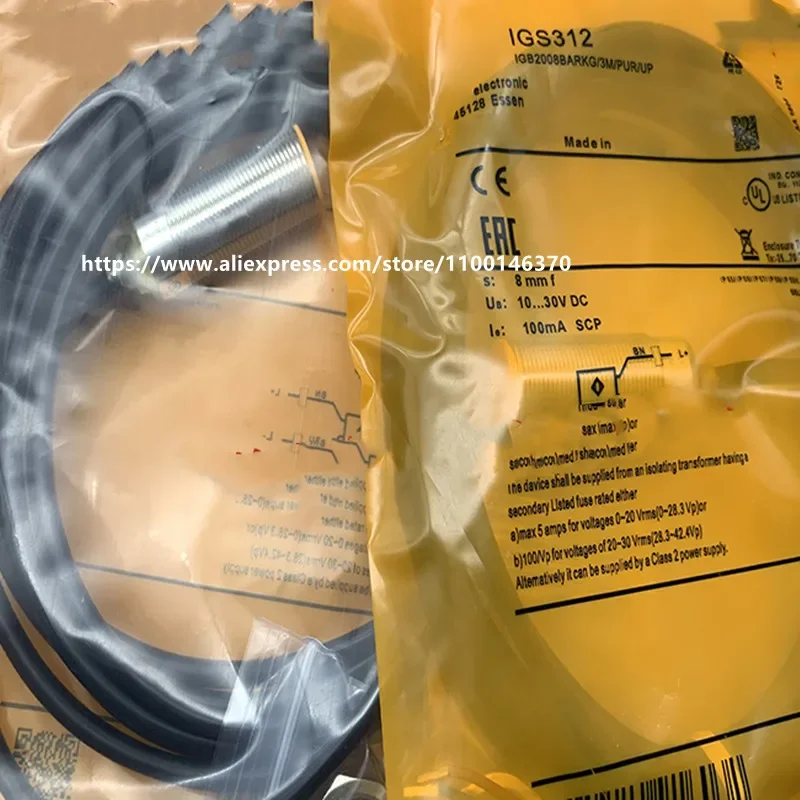 

2Pcs New High Quality IFM Inductive switch IGS293 IGS300 IGS306 IGS307 IGS308 IGS312