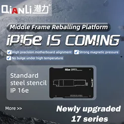 QianLi Middle Frame Reballing Fixture for iPhone X 11 12 13 14 15 16 17 Pro Max Motherboard Tin Planting Repair with Stencil