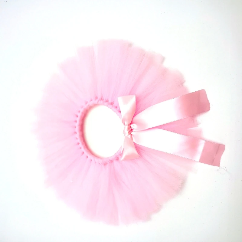 2Pcs Newborn Photography Props Outfit Baby Tulle Skirts Headband Pettiskirt D5QA