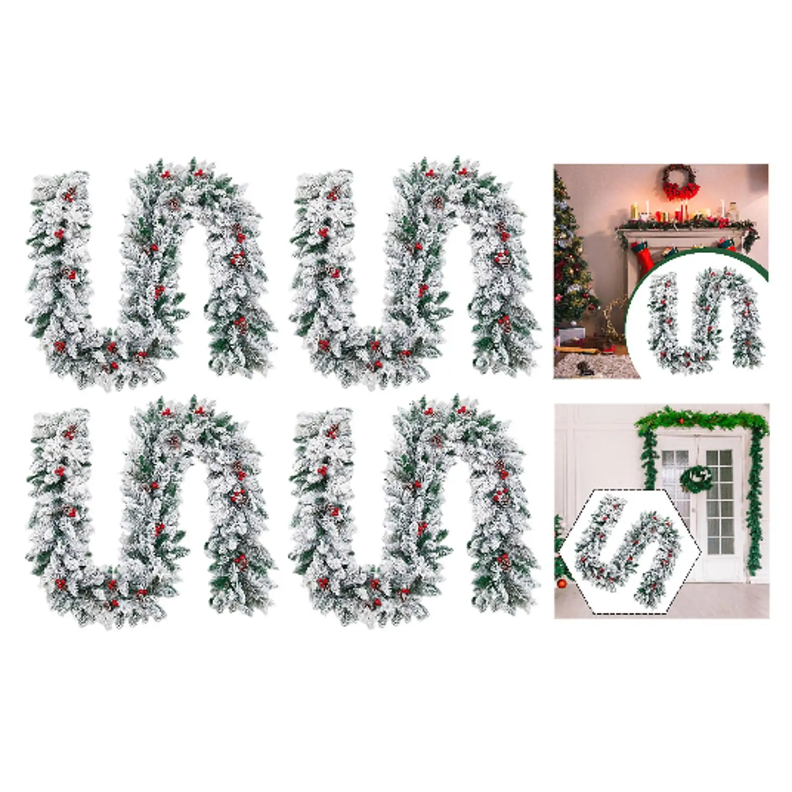 

Рождественские украшения-гирлянды, универсальные для лестниц фермерского дома, товары для вечеринок