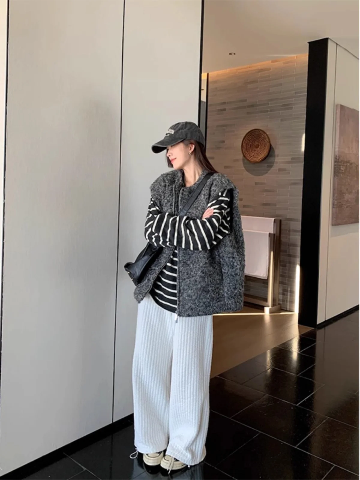 

Жилеты, толстые женские жилеты для взрослых, весенние, с хлопковой подкладкой, укороченный воротник-стойка на пуговицах, дышащая одежда во французском стиле, сексуальная