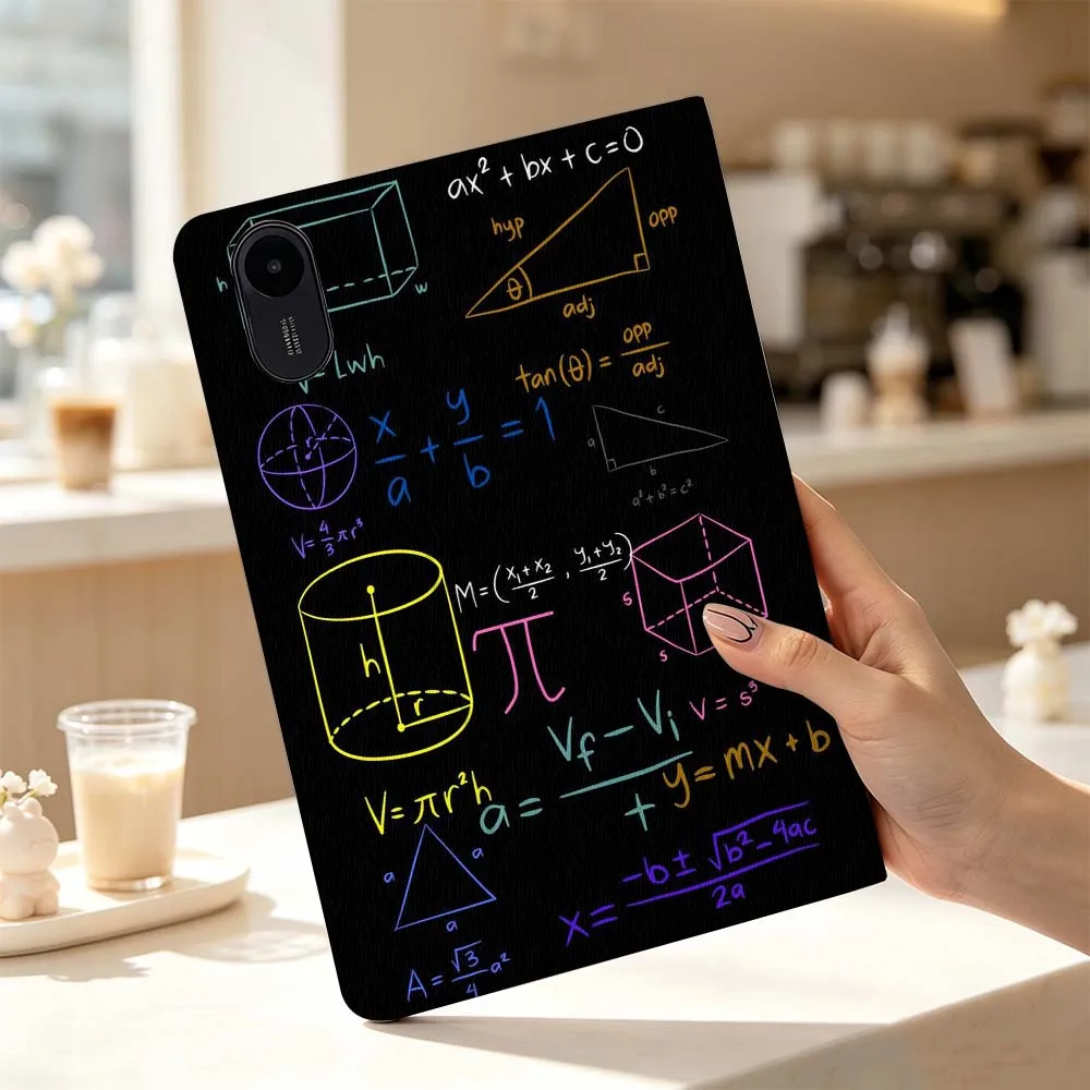 Math Cubo Creativity For Xiaomi Poco Redmi Pad 8 2 4 5 6 6S 7 7S SE Pro Max 14 11 8.7 11.2 12.5 Inch Tablet Case Fashion