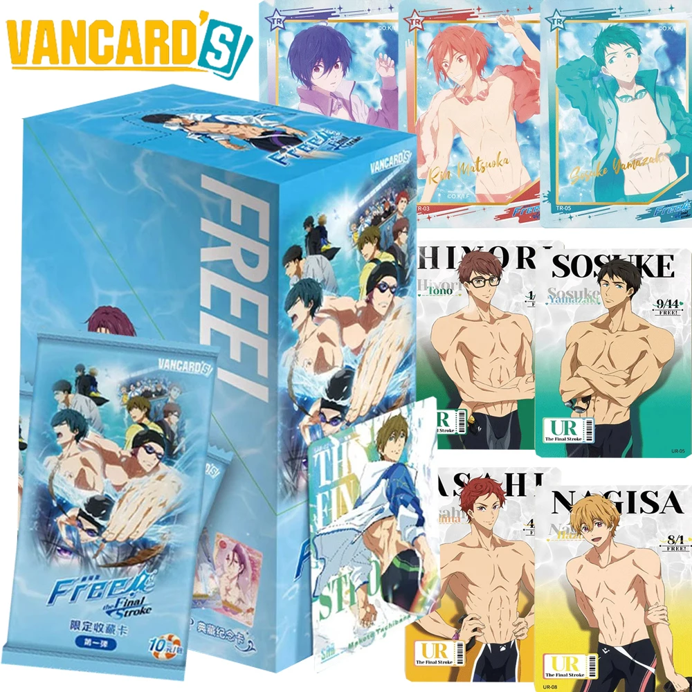 Original Vancard's Free!-the Final Stroke Collection Cards Sosuke Yamazaki Rin Matsuoka Anime Character Cover Cards Toys Gifts