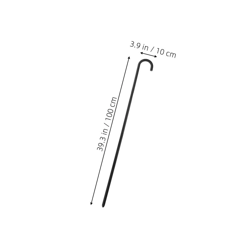 5pcs Black 100Cm Cane Prop Lightweight Costume Wand For Cosplay Halloween Party Stage Performance Kids Dress Up Accessory