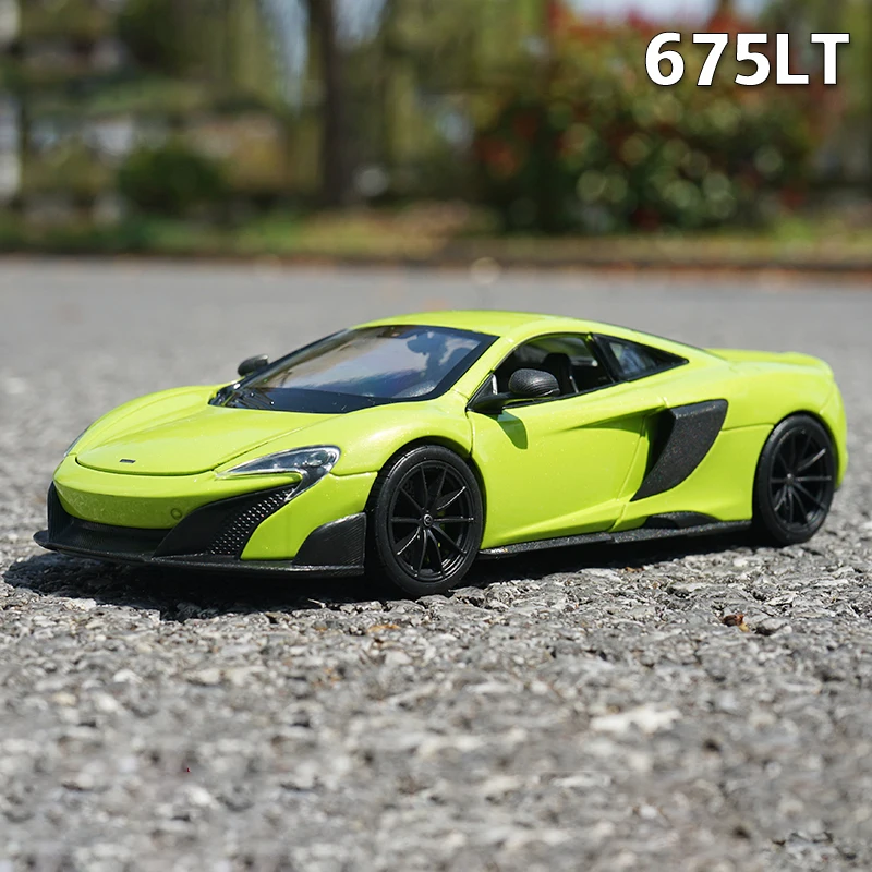 WELLY-McLaren 675LT Diecast لعبة سيارة ، نموذج مصغر لعبة سيارة ، مركبات سبيكة ، مقياس 1:24