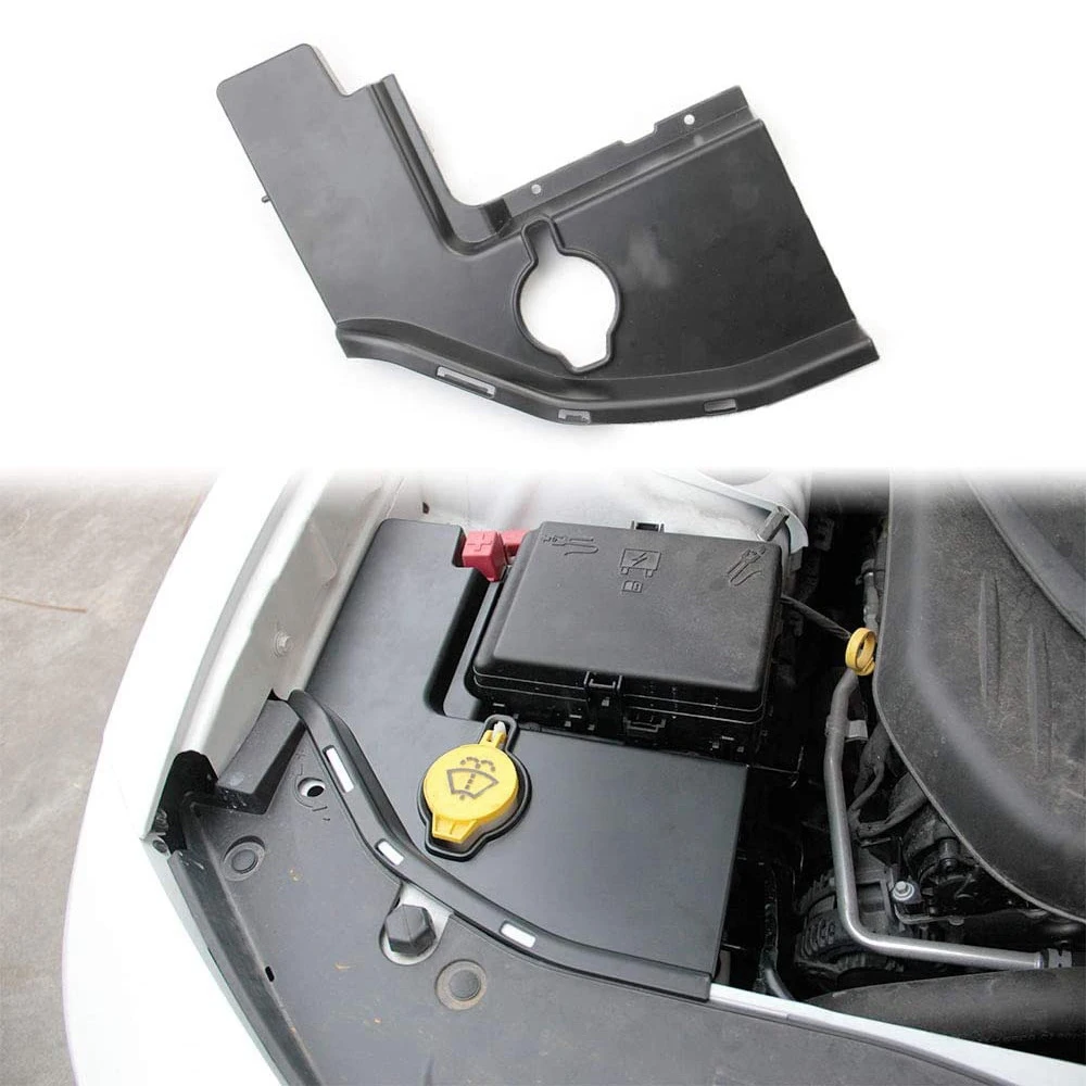 Compatible Plastic Windshield Washer Tank Engine Bay Side Panel Covers for Dodge Charger Challenger Chrysler 300/300C 2011-2021