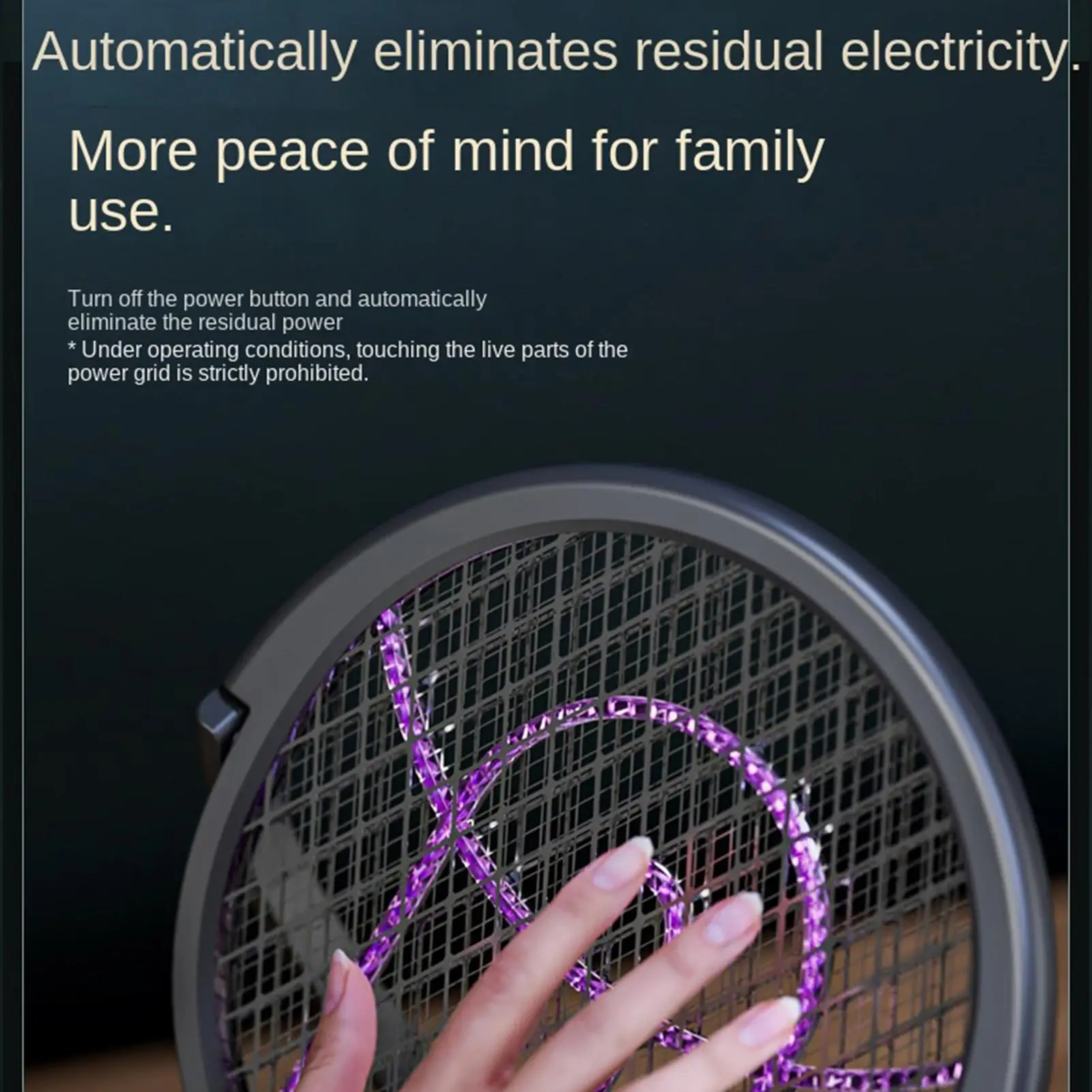 Fly Swatter Rechargeable Grid Trapping Summer Equipment Auto Trapping Fly Zapper Racket For Living Room Bedroom Camping Dorm