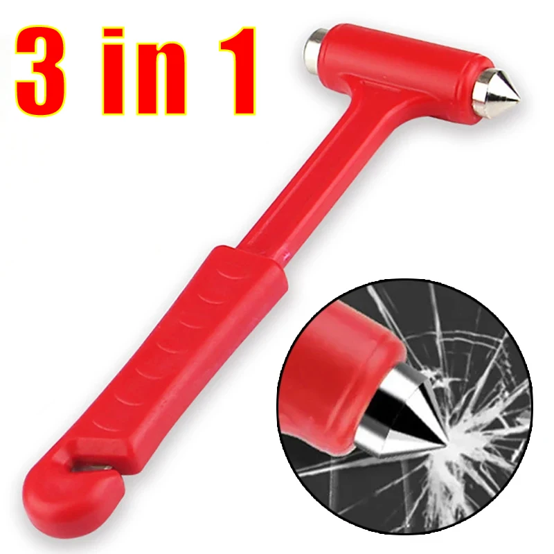 Multi-function Car Safety Hammer Glass Breaker Buses Trucks Window Breaking Hammer Emergency Escape Seat Belt Cutter Tools