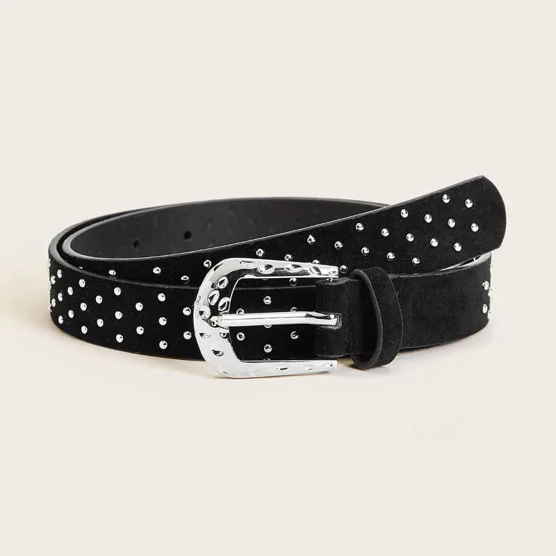 

Fashion Suede Belt for Women-Elastic Rhinestone Claw Buckle Belt, 2.5cm Wide Adjustable Waistband for Pants/Jeans, 2025 Hot Sale