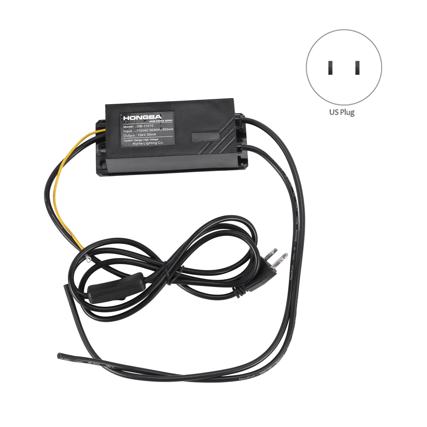 

A26I-10 KV 120V Neon Light Sign Transformer For Neon Sign Power Supply Beer Bar Neon Signs US Plug