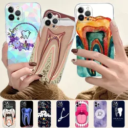 The Dentist Tooth Phone Case For IPhone 15 8 7 6 6S Plus X SE 2020 XR XS 14 11 12 13 Mini Pro Max Mobile Case