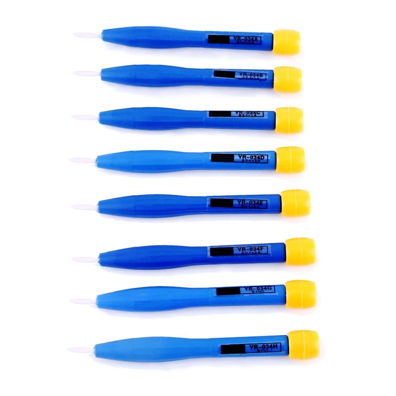 8 Pieces/Set Ceramic Alignment Screwdrivers Practical Adjust Frequency Screwdriver Anti-Static Screwdrivers for Outdoor