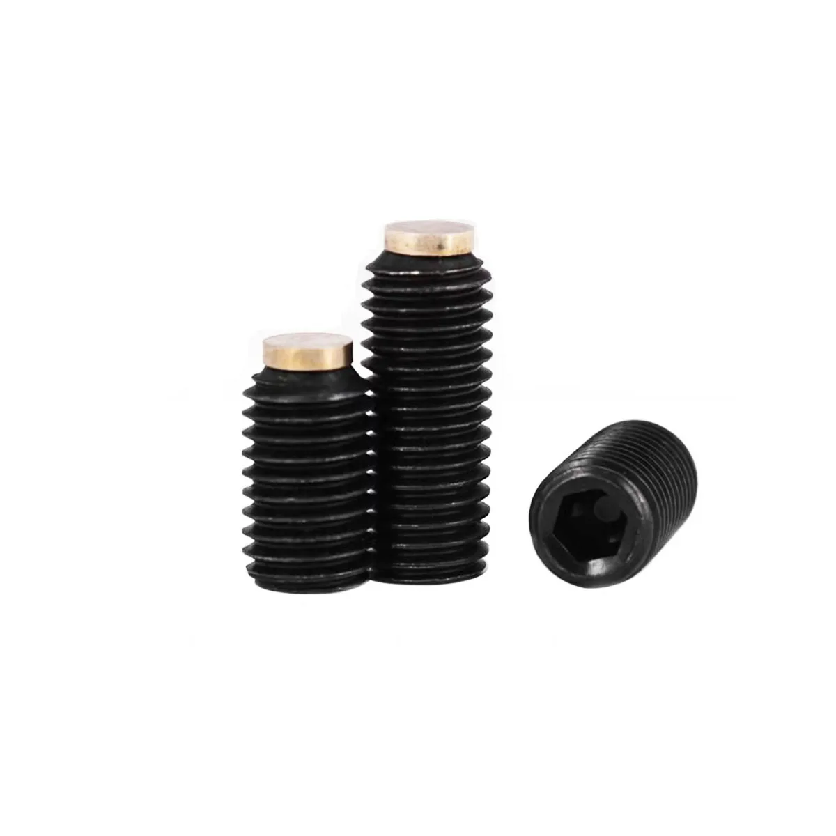 12.9 Grade High-Strength Hexagonal Copper Head Buffer Screw/Black Headless Bolt M2-M5