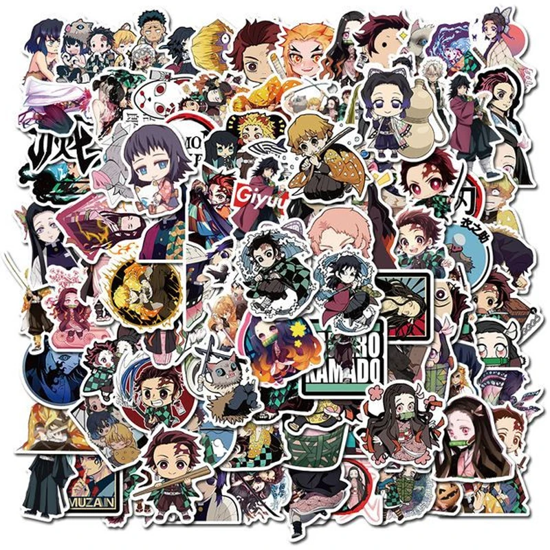 

Аниме «рассекающий демонов» камадо танджиру, хашибира, иносукэ кочоу, шинобу, ренгоку, куююрру, рождественские подарки на день рождения, игрушки-наклейки «сделай сам»