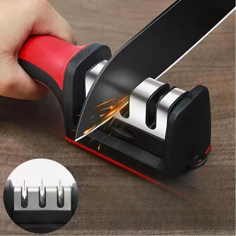 4-stage Knife Sharpener Household Multifunctional Handheld Whetstone Kitchen Accessories for Home Knife Grinder Stone Knives Bar