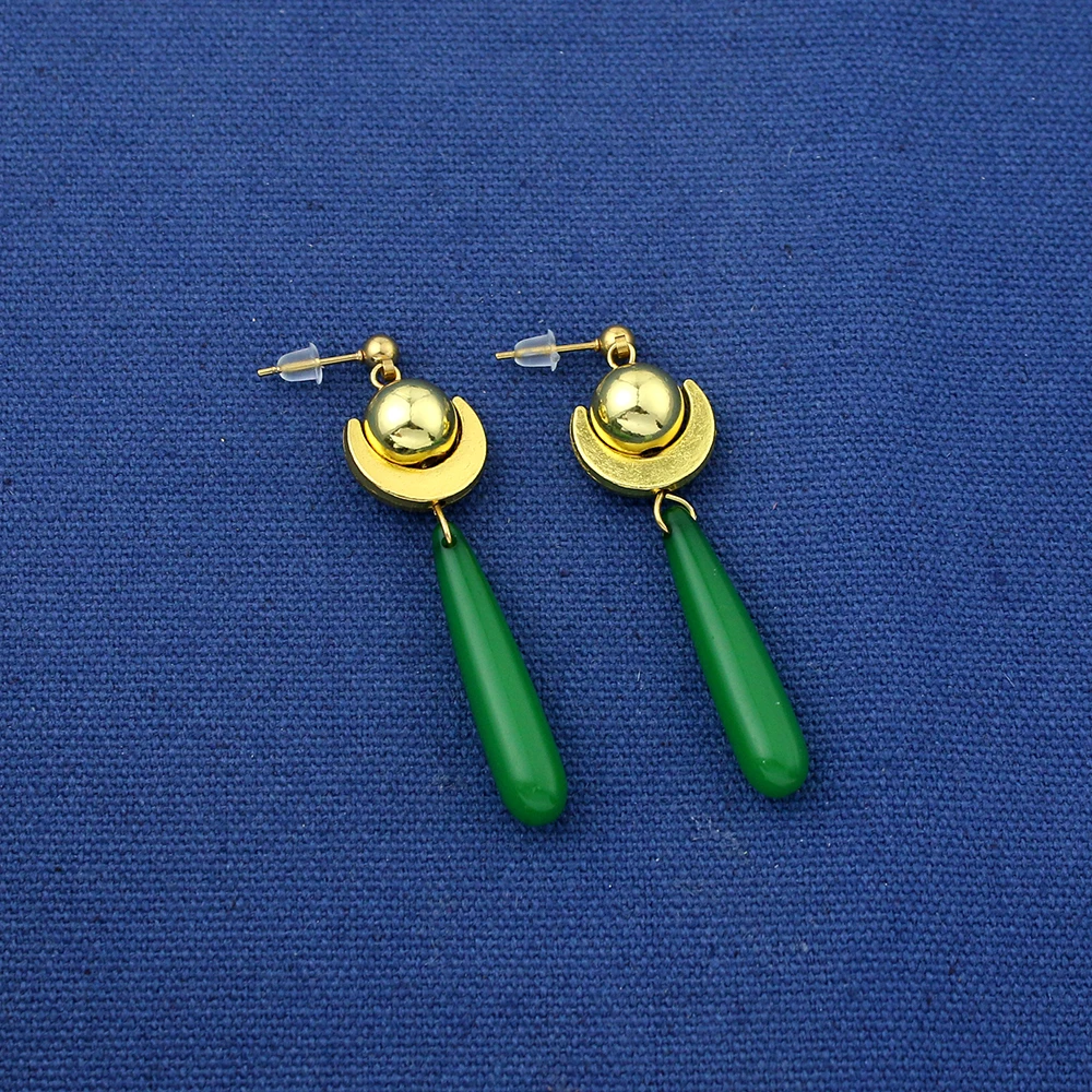 Anime Apothecary Diary Women Maomao Cosplay Earrrings Green Pendant Ear Studs Accessories Props For Women Girls Gifts Jewelry