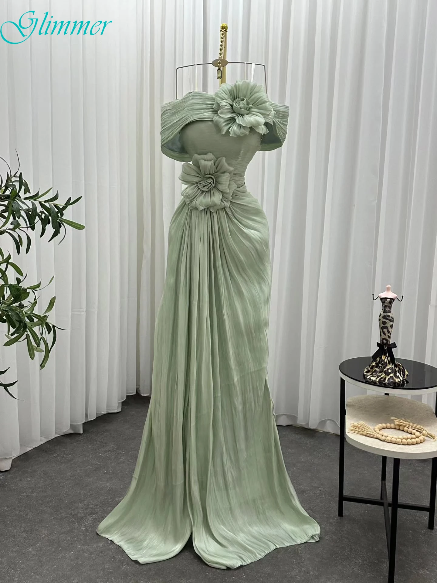 

Customized Straight Boat Neck Elegant Formal Evening Dress Fashion Temperament Party Gowns High Quality Bespoke Occasion Gowns