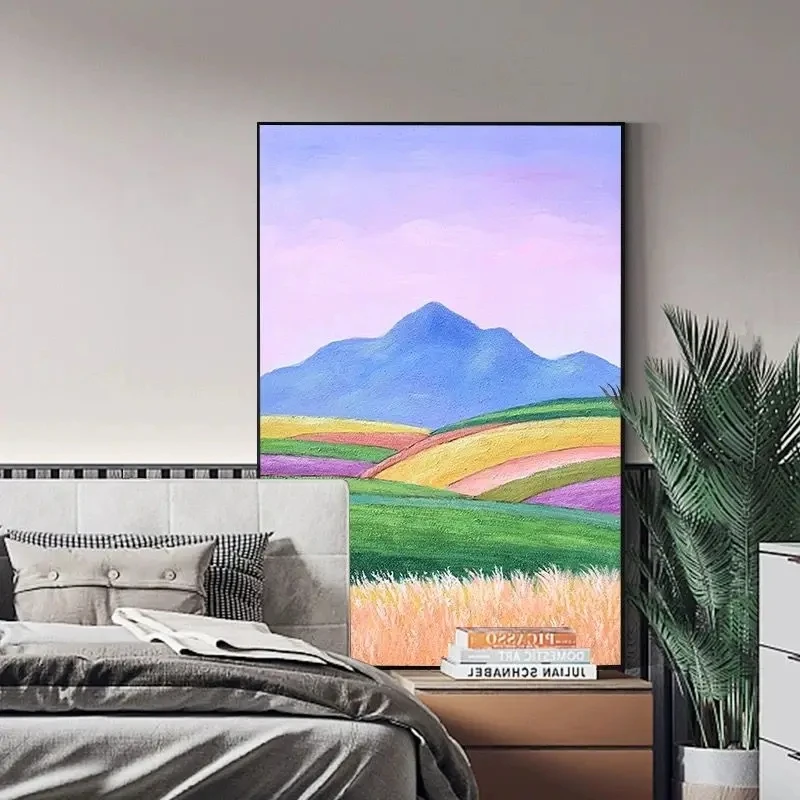 

Natural Landscape Oil Painting,Color Art Images，100% Handmade, Abstract Canvas Wall Decoration, Hanging Image for Living Room