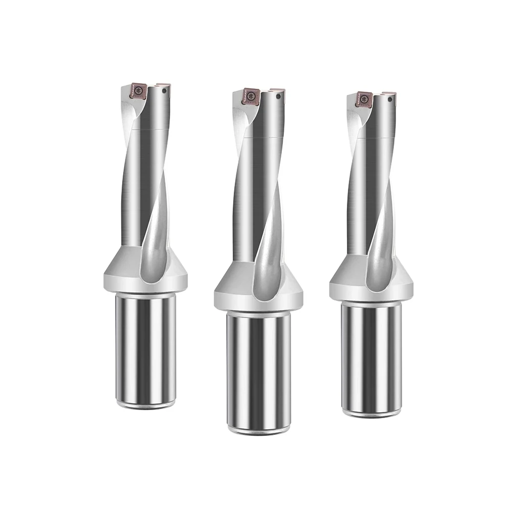 LIHAOPING SP Series Metal Drill Bits 15mm-40mm Depth 2D 3D 4D Indexable U Drill Machinery Lathe CNC Water Carbide Inserts SPMG