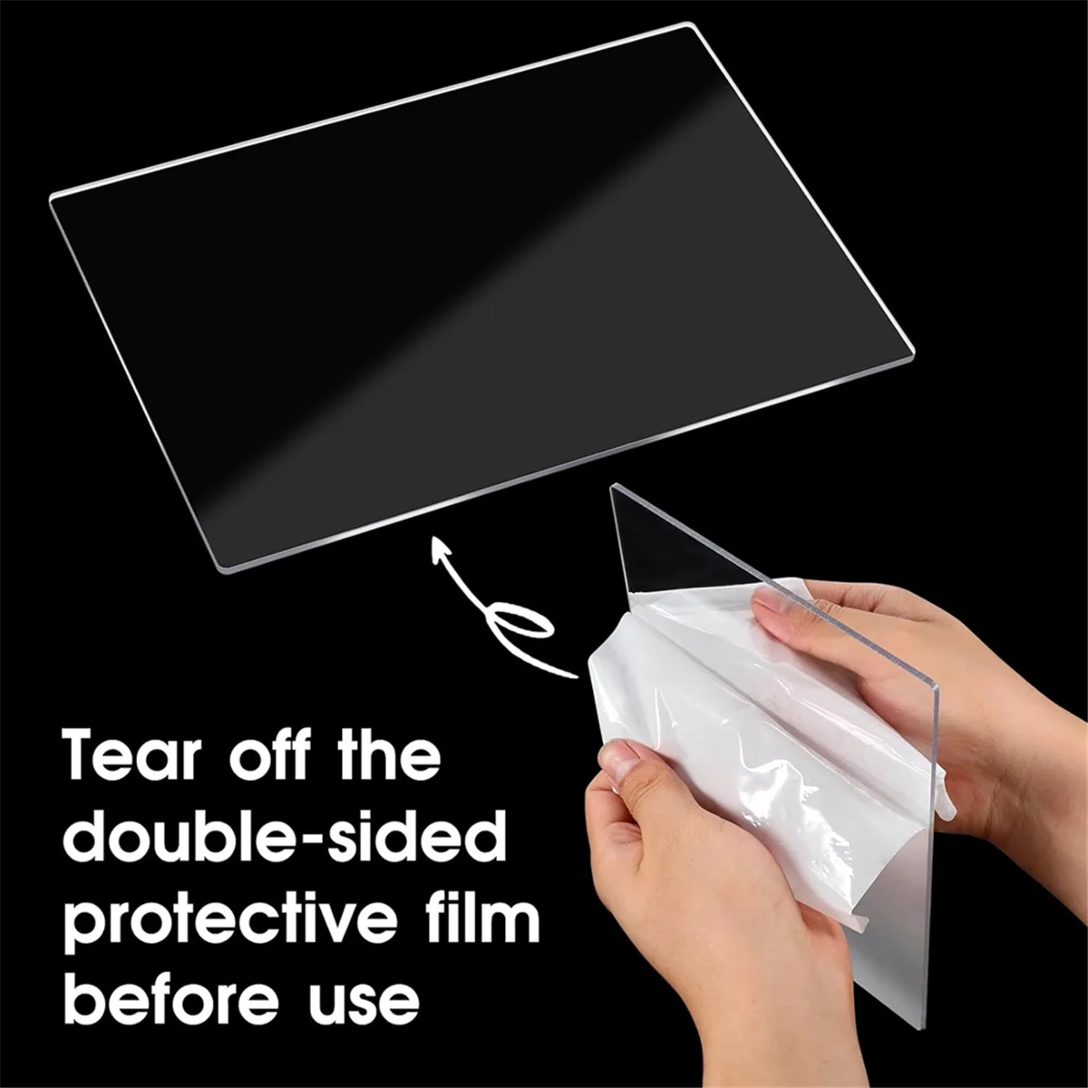 

SSR 8 Packs Standard Cutting Pads Clear Acrylic Die Cutting Plates, Transparency Cutting Pads for Embossing Crafting