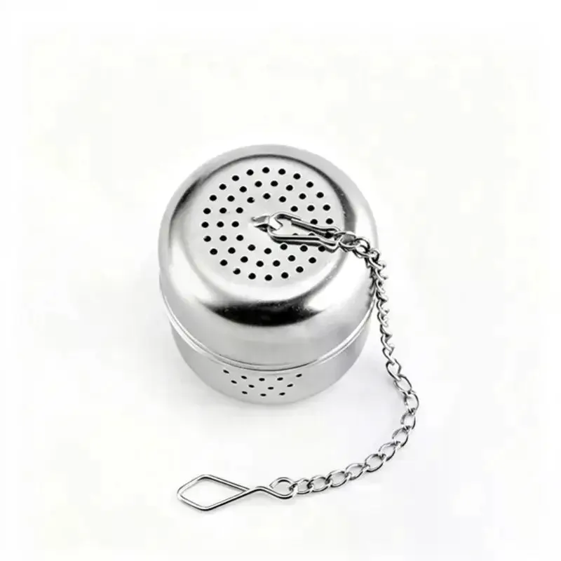 Infuser Tea Filter Cylindrical Shape Fine Mesh Tea Infusers For Loose Tea Retractable Chain Design Tea Strainers For Loose Tea