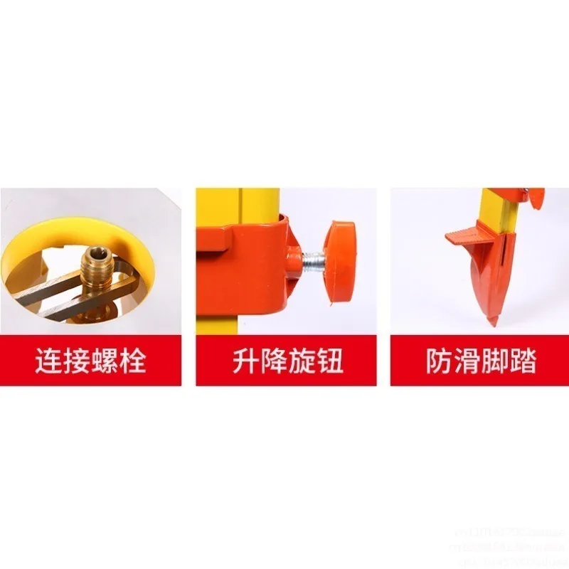 Level tripod aluminum alloy solid wood level theodolite total station surveying and surveying telescopic bracket accessories