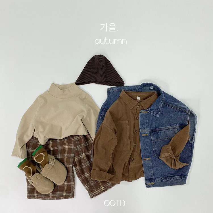 Kinder Jungen karierte Hosen Frühling Herbst gewebtes Material breite Beine Kinder Jungen Hosen modische Jungen kurze Hosen – Detail 2