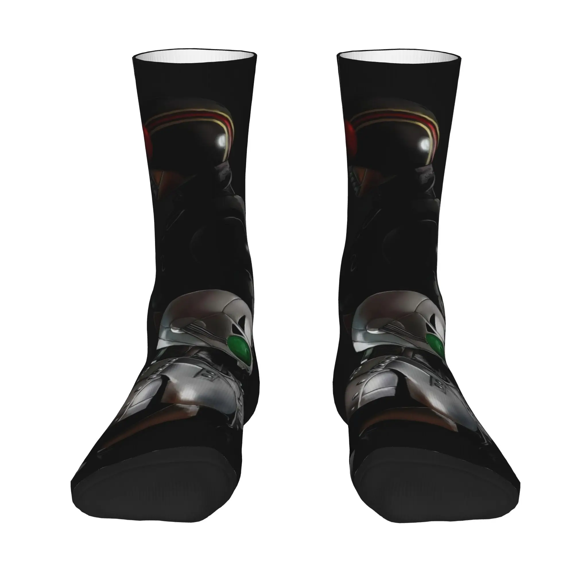 Funny Sock BANDAI Kamen Rider 28 Vintage Quality Pattern Printed Men Socks Novelty Men's Socks