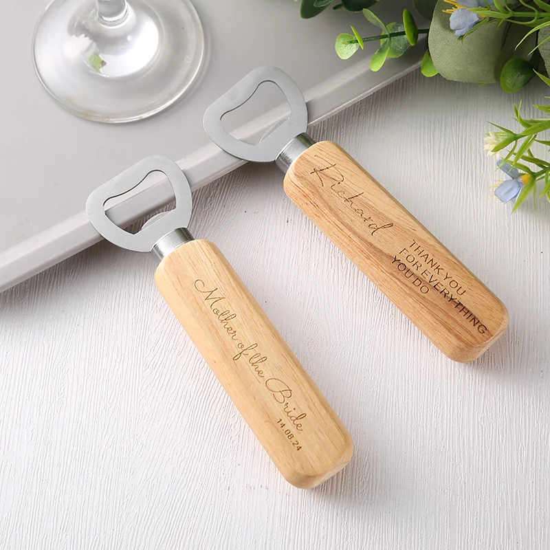 Personalised Bottle Opener House Warming Wooden Bottle Opener Laser Engraved Fathers Day, Birthday Christmas New Home