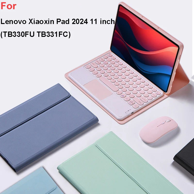 Case for Lenovo Xiaoxin Pad 2024 11Inch Detachable Bluetooth Keyboard Case For Lenovo Tab M11 11inch TB330FU TB331FC