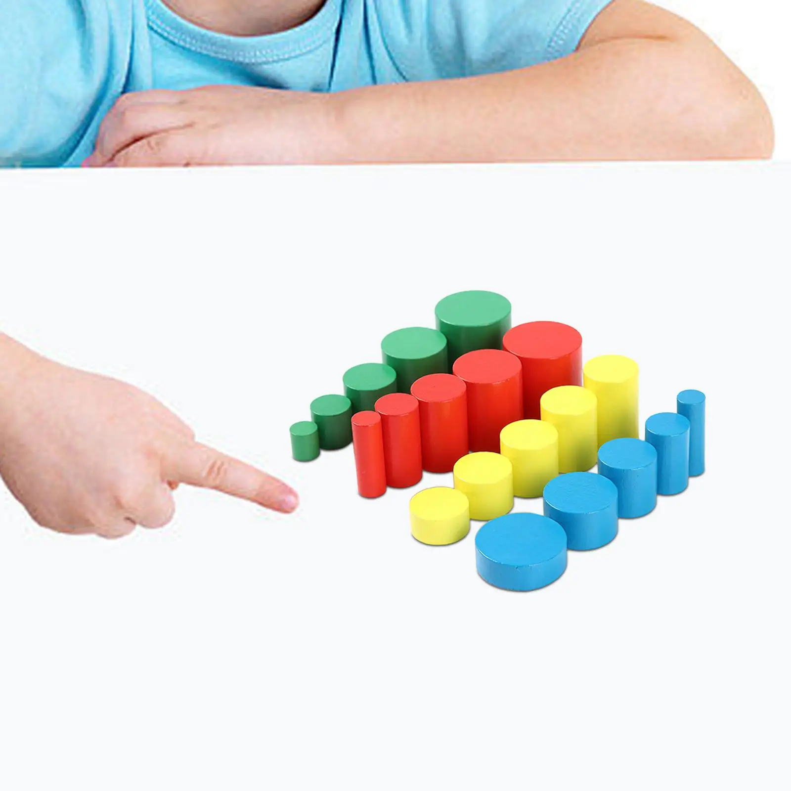 Blocos de madeira para casa e escola, brinquedo educativo, brinquedos infantis, versão familiar, 20PCs